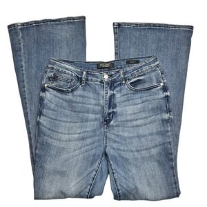 Judy Blue Light Wash Wide Leg Flare Jeans